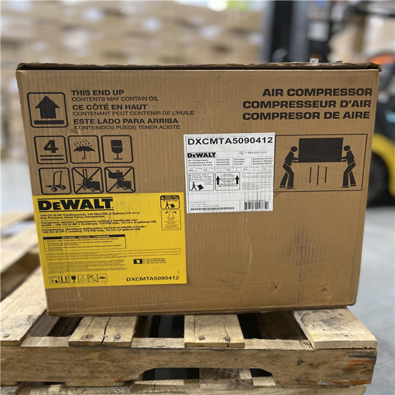 DALLAS LOCATION DEWALT 4 Gal. Portable Briggs and Stratton Gas