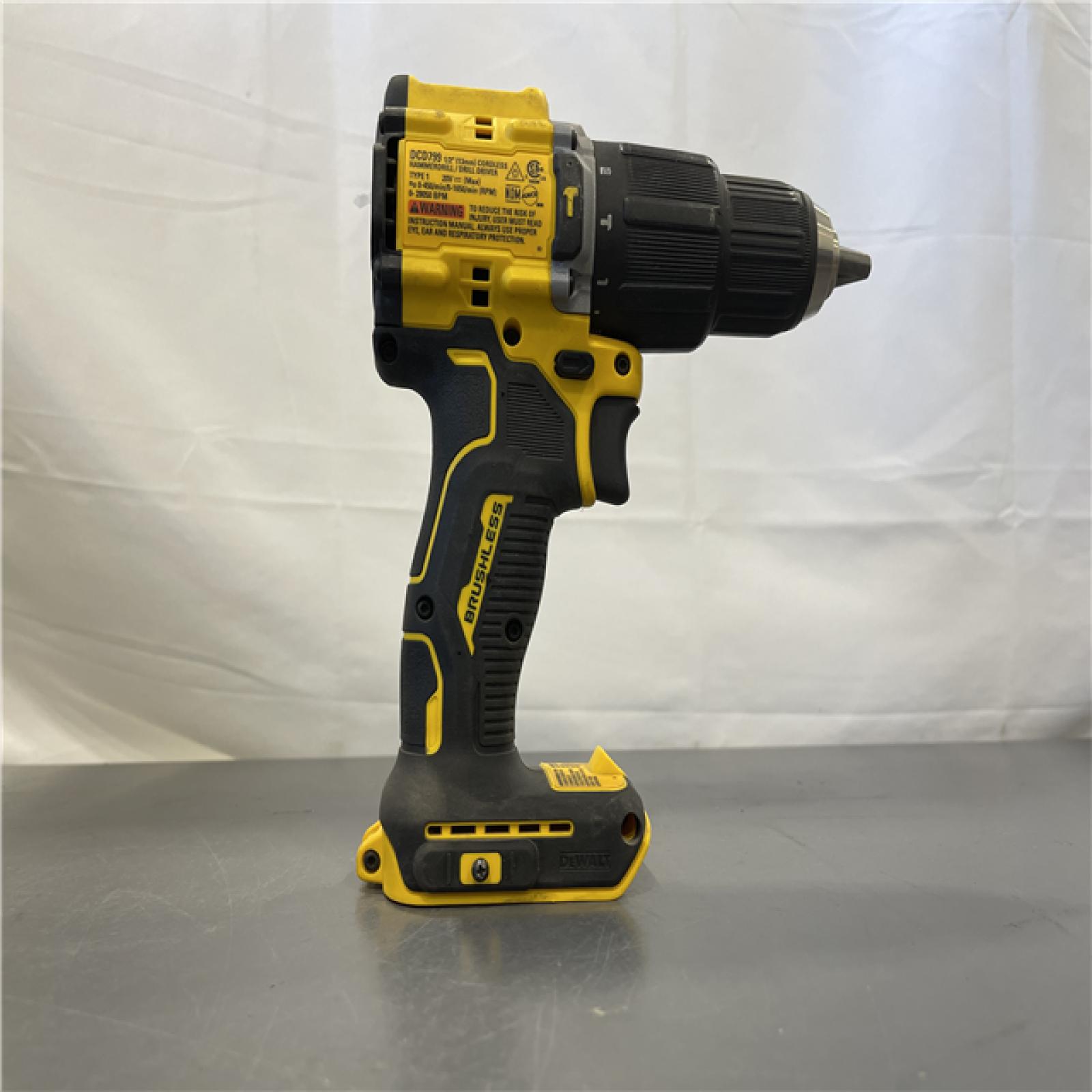 AS-IS - DeWalt 20V MAX Atomic Brushless Cordless Compact 1/2 in Hammer Drill (Tool Only)