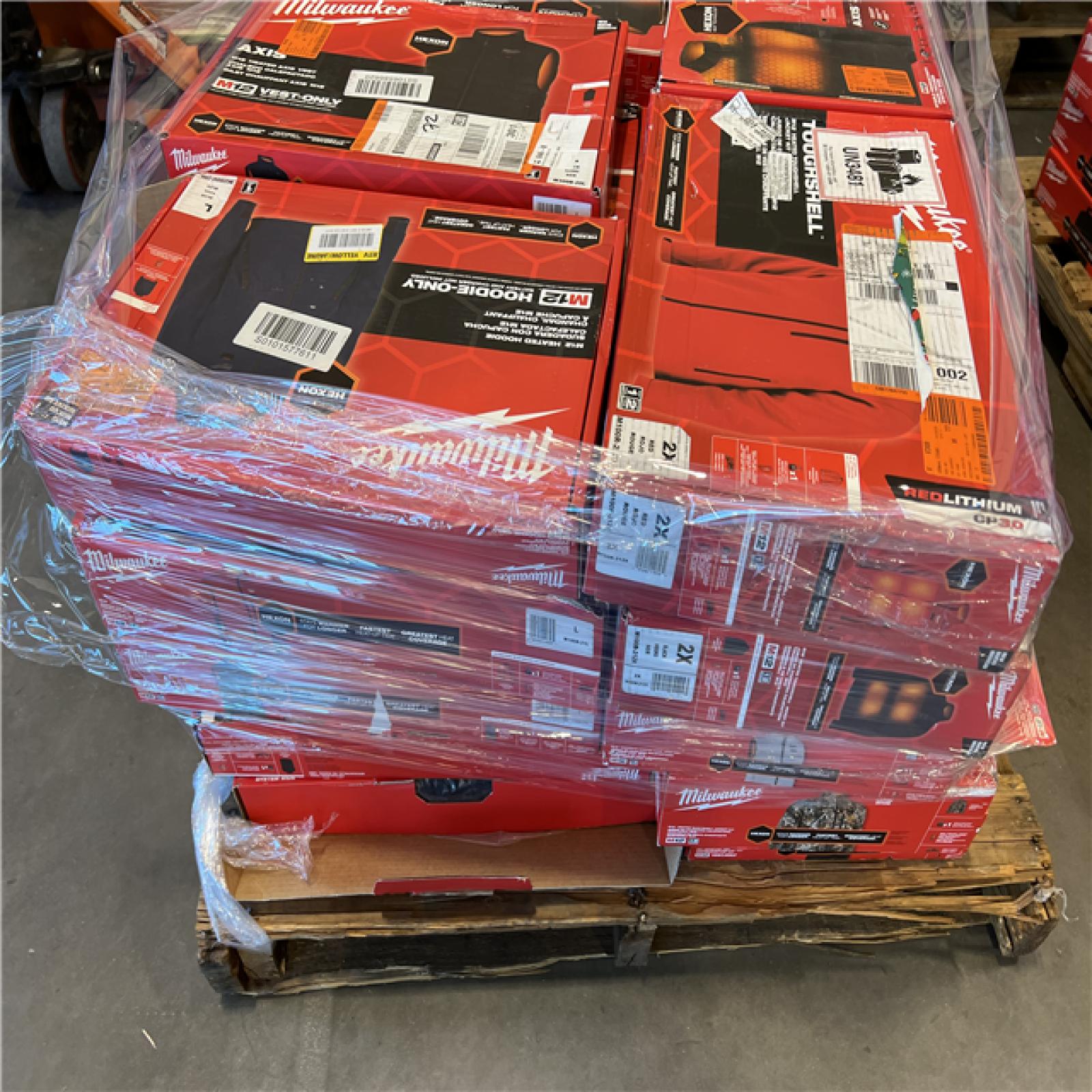 DALLAS LOCATION - AS-IS MILWAUKEE JACKET PALLET (25 COUNT)
