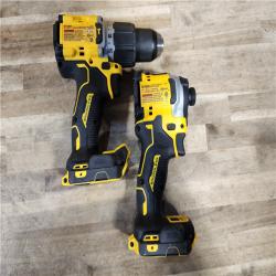HOUSTON LOCATION - AS-IS DEWALT 20V MAX XR Hammer Drill and ATOMIC Impact Driver 2 Tool Cordless Combo Kit with (2) 4.0Ah Batteries, Charger, and Bag