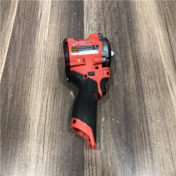 AS-IS Milwaukee FUEL 12V Lithium-Ion Brushless Cordless Stubby 3/8 in. Impact Wrench (Tool-Only)