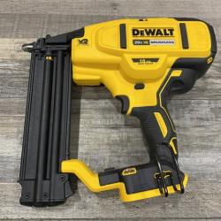 AS-IS DEWALT 20V MAX XR Lithium-Ion Electric Cordless 18-Gauge Brad Nailer (Tool Only)