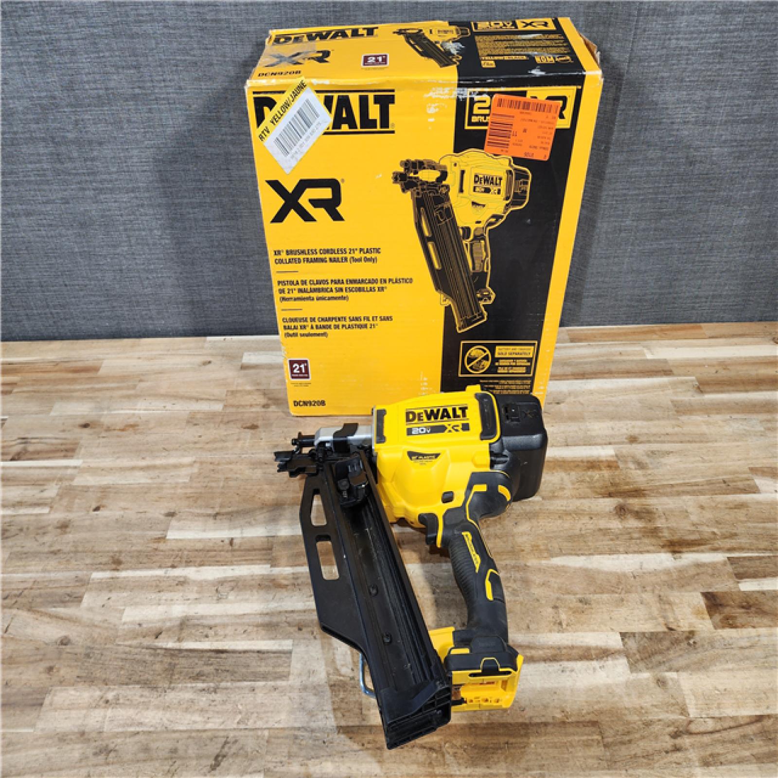 HOUSTON LOCATION - AS-IS DEWALT 20-Volt 21° Cordless Framing Nailer (Tool-Only)