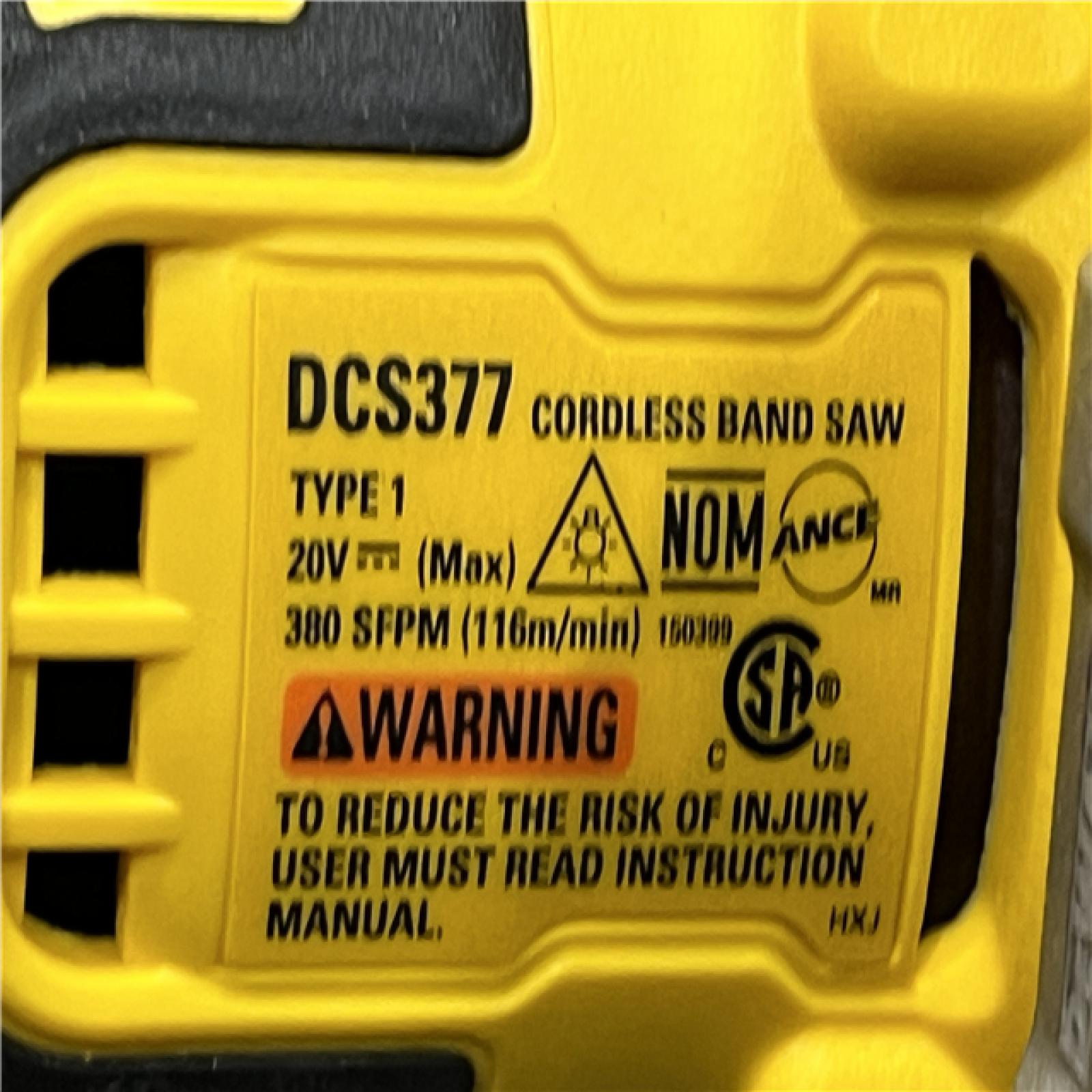 AS-IS DEWALT ATOMIC 20V MAX Cordless Brushless Compact 1-3/4 in. Bandsaw (Tool Only)
