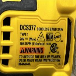 AS-IS DEWALT ATOMIC 20V MAX Cordless Brushless Compact 1-3/4 in. Bandsaw (Tool Only)