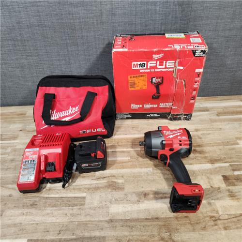 HOUSTON LOCATION - AS-IS (APPEARS LIKE NEW) Milwaukee FUEL 18V Lithium-Ion Brushless Cordless 1/2 in. Impact Wrench w/Friction Ring Kit