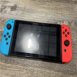 AS-IS Nintendo Switch -Neon Blue Joy-Con & Neon Red