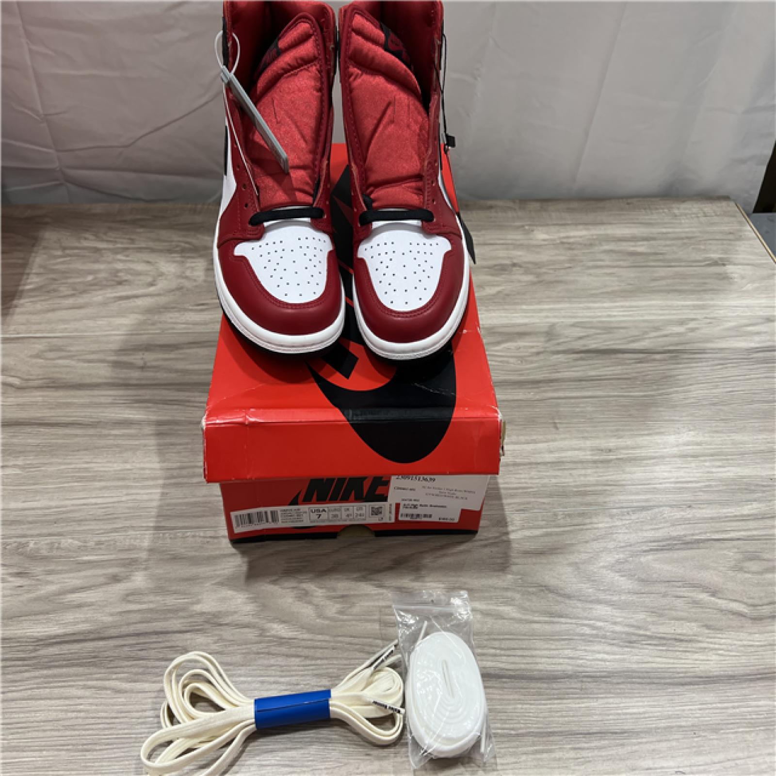 Nike Air Jordan 1 High OG Satin Snake- Red/Black/White - SZ 7