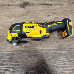 AS-IS DEWALT 20-Volt MAX Lithium-Ion Cordless Brushless Oscillating Tool Kit with (1) 2.0Ah Battery & Charger