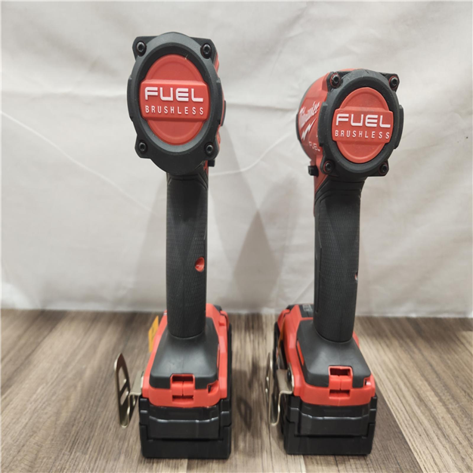 AS-IS- MILWAUKEE FUEL 18V Lithium-Ion Brushless Cordless Hammer Drill and Impact Driver Combo Kit
