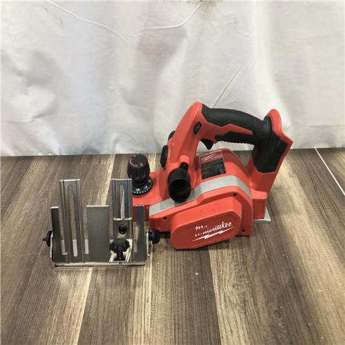 AS-IS Milwaukee M18 18V Lithium-Ion Cordless 3-1/4 in. Planer (Tool-Only)