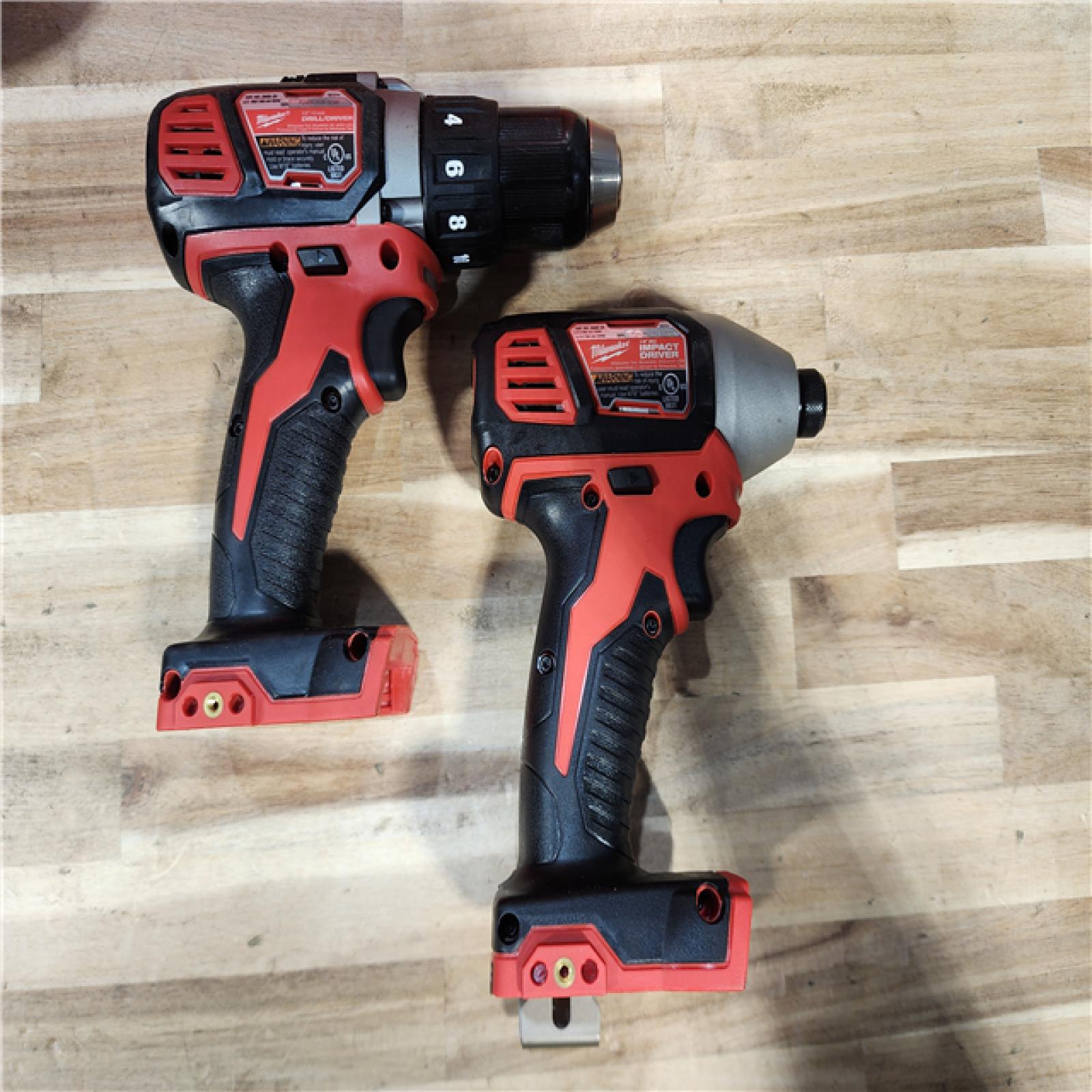 HOUSTON LOCATION - AS-IS Milwaukee M18 Brushed Cordless (2-Tool) Drill/Driver and Impact Driver Kit