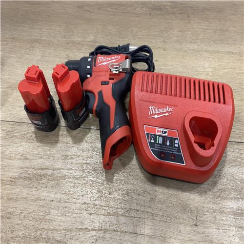 AS-IS Milwaukee 12-Volt Lithium-Ion Brushless Cordless Subcompact Brushless Drill Driver Kit