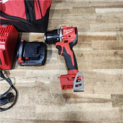 HOUSTON LOCATION - AS - IS Milwaukee 18V Lithium-Ion Brushless Cordless 1/2 in. Compact Drill/Driver with kit