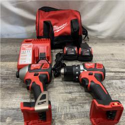 AS-IS Milwaukee 18V Lithium-Ion Cordless Drill Driver/Impact Driver Combo Kit