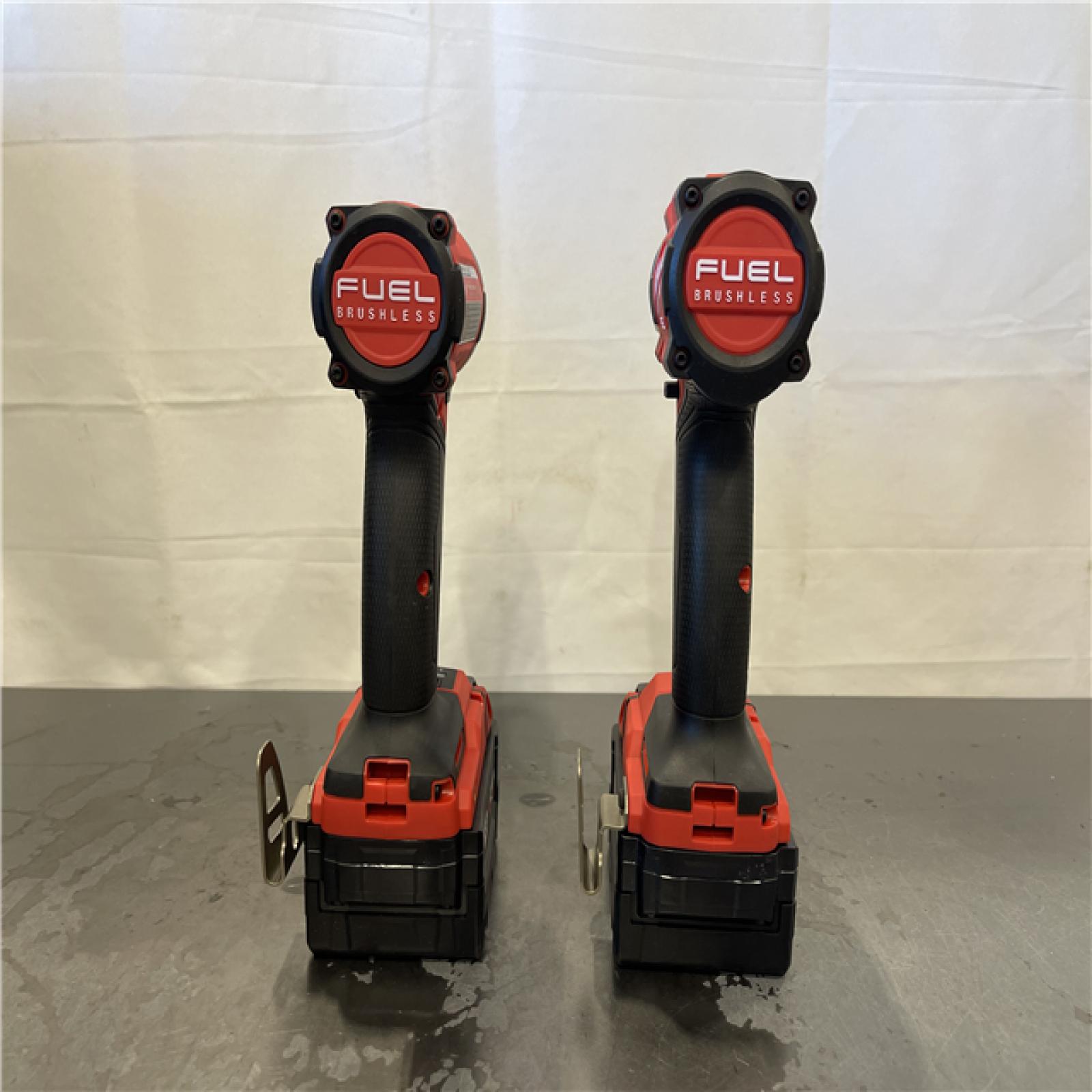 AS-IS - Milwaukee M18 FUEL 18V Lithium-Ion Brushless Cordless Hammer Drill and Impact Driver Combo Kit (2-Tool) with 2 Batteries