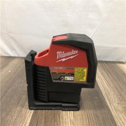 AS-IS Milwaukee 12-Volt Lithium-Ion Cordless Green 125 ft. Cross Line and Plumb Points Laser Level (Tool-Only)