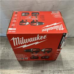 NEW - Milwaukee 18V Lithium-Ion Cordless Drill Driver/Impact Driver Combo Kit