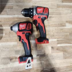 HOUSTON LOCATION - AS-IS Milwaukee M18 18V Lithium-Ion Cordless Drill Driver/Impact Driver Combo Kit