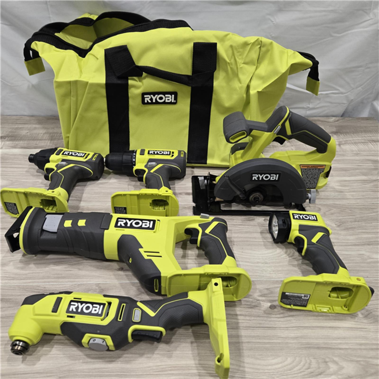 LIKE NEW! - RYOBI ONE+ 18V Cordless 6-Tool Combo Kit