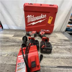 AS-IS Milwaukee FUEL 18V Lithium-Ion Brushless Cordless Hammer Drill and Impact Driver Combo Kit