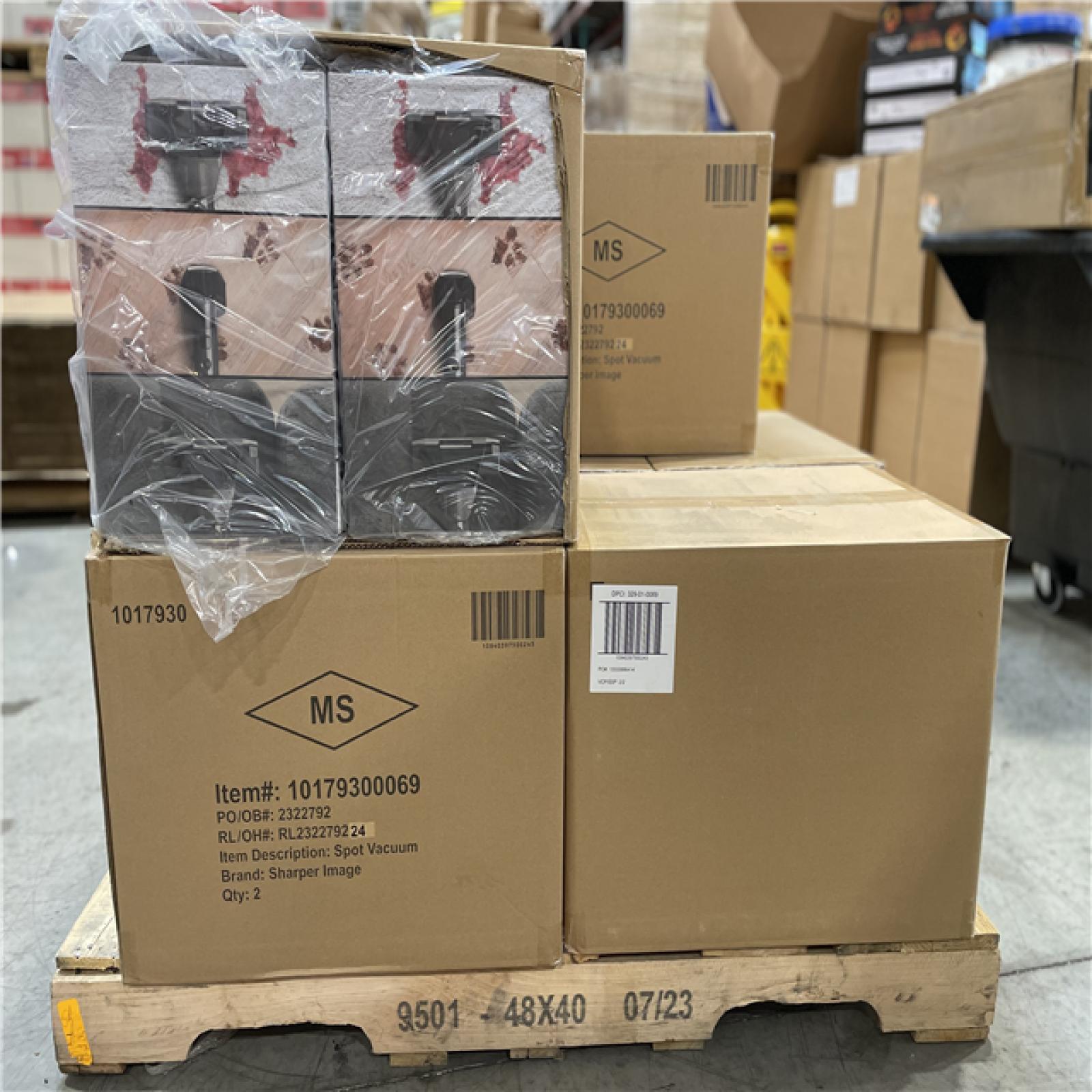 DALLAS LOCATION- NEW! BULLSEYE Sharper Image Stain Cleaner Portable Spot Vacuum Gray PALLET-(16 UNITS)