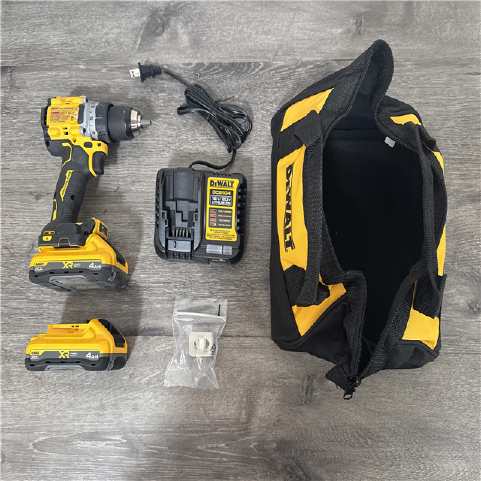 CALIFORNIA AS IS DEWALT DCB1104 DRILL/DRIVER WITH BATTERY AND CHARGER