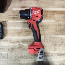 HOUSTON LOCATION - AS - IS Milwaukee 18V Lithium-Ion Brushless Cordless 1/2 in. Compact Drill/Driver with kit