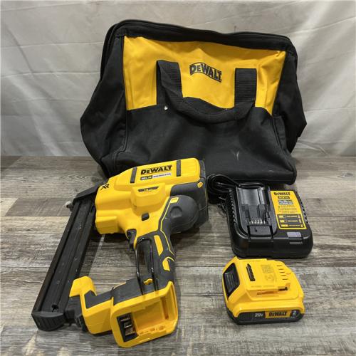 AS-IS DEWALT 20V MAX XR Lithium-Ion Cordless 18-Gauge Narrow Crown Stapler Kit