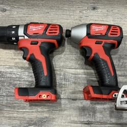 AS-IS Milwaukee 18V Lithium-Ion Cordless Drill Driver/Impact Driver Combo Kit