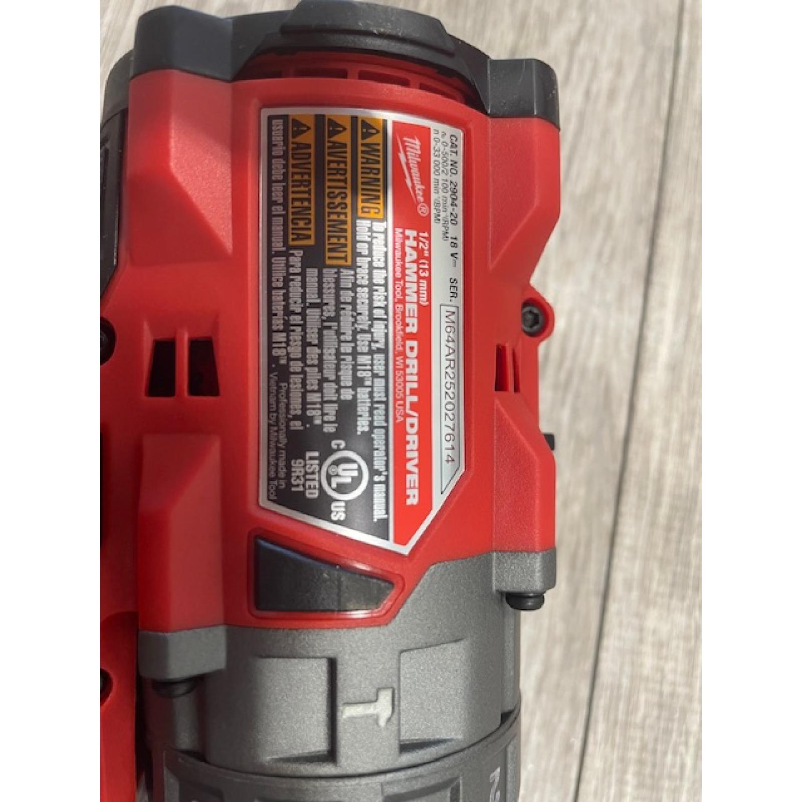 AS-IS Milwaukee FUEL 18V Lithium-Ion Brushless Cordless Hammer Drill and Impact Driver Combo Kit