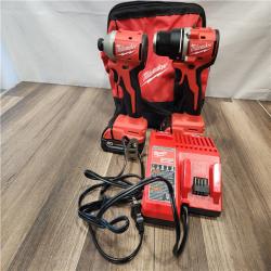 AS-IS- Milwaukee M18 Compact Brushless 2-Tool Combo Kit