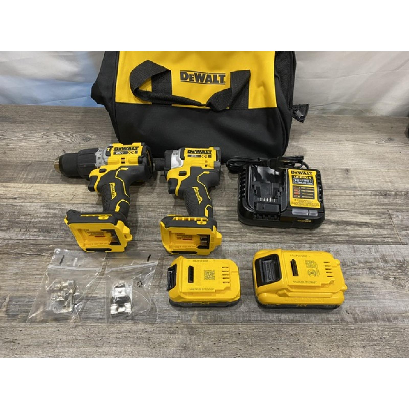 AS-IS DEWALT 20V XR Lithium-Ion Cordless 2-Tool Combo Kit