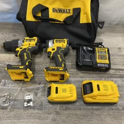 AS-IS DEWALT 20V XR Lithium-Ion Cordless 2-Tool Combo Kit