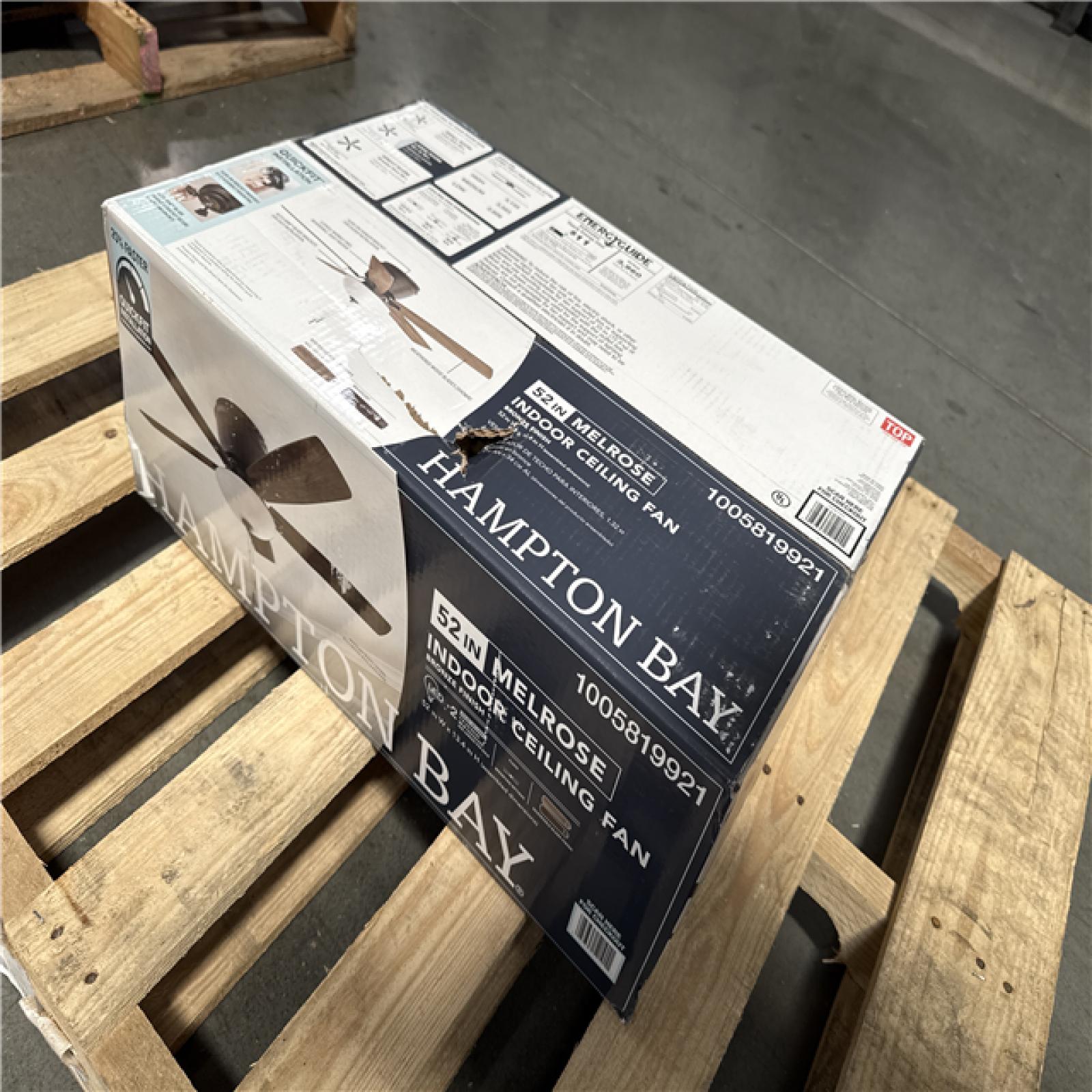 California AS-IS Hampton Bay 52 in. Melrose Indoor Ceiling Fan