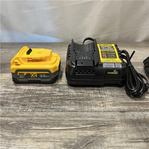 AS-IS DEWALT 20V MAX XR POWERSTACK Lithium-Ion Battery Starter Kit with 3.5Ah Battery and Charger