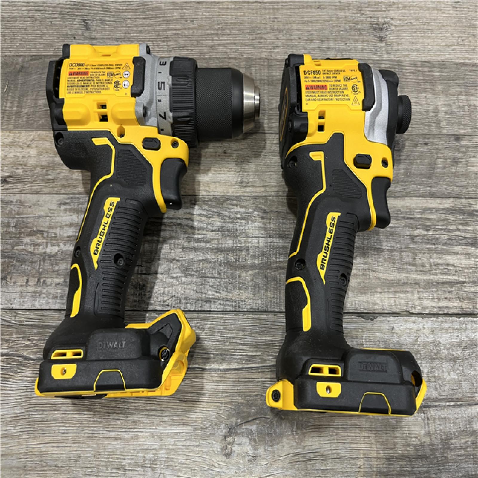 AS-IS DEWALT 20V MAX XR Cordless Drill/Driver  ATOMIC Impact Driver 2 Tool Combo Kit