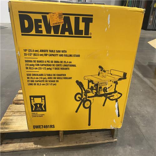 As-Is- DEWALT 10 in. 15 Amp 120V Site-Pro Compact Jobsite Table Saw