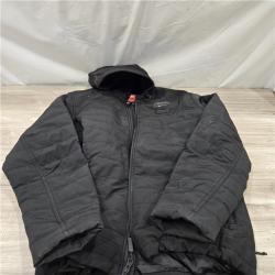 AS-IS Milwaukee M12 12V Cordless Axis Black Heated Hooded Jacket Kit