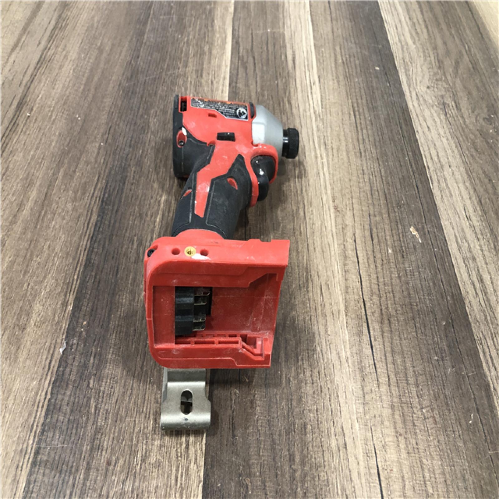 AS-IS Milwaukee 18V Lithium-Ion Compact Brushless Cordless 1/4 in. Impact Driver (Tool-Only)