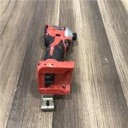 AS-IS Milwaukee 18V Lithium-Ion Compact Brushless Cordless 1/4 in. Impact Driver (Tool-Only)