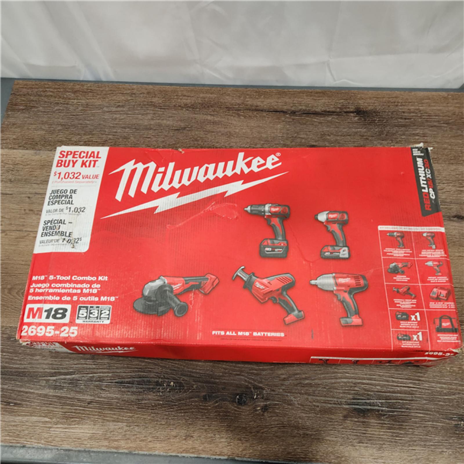 AS-IS Milwaukee M18 5Tool Combo Kit