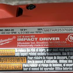 AS-IS Milwaukee FUEL 18V Lithium-Ion Brushless Cordless Hammer Drill and Impact Driver Combo Kit