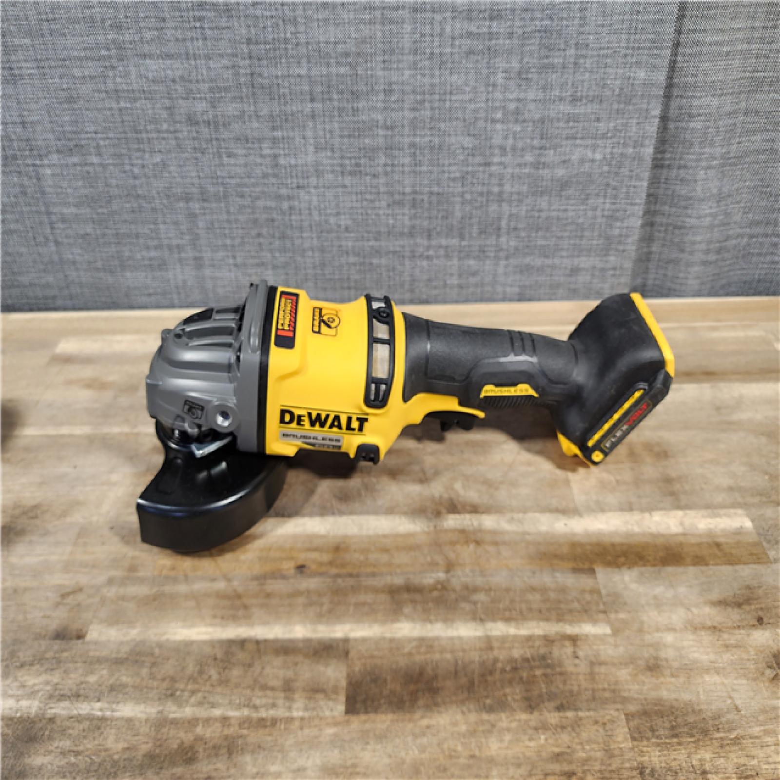 HOUSTON LOCATION - AS-IS DEWALT 60V MAX Cordless Brushless 4.5 in. to 6 in. Small Angle Grinder with Kickback Brake (Tool Only)