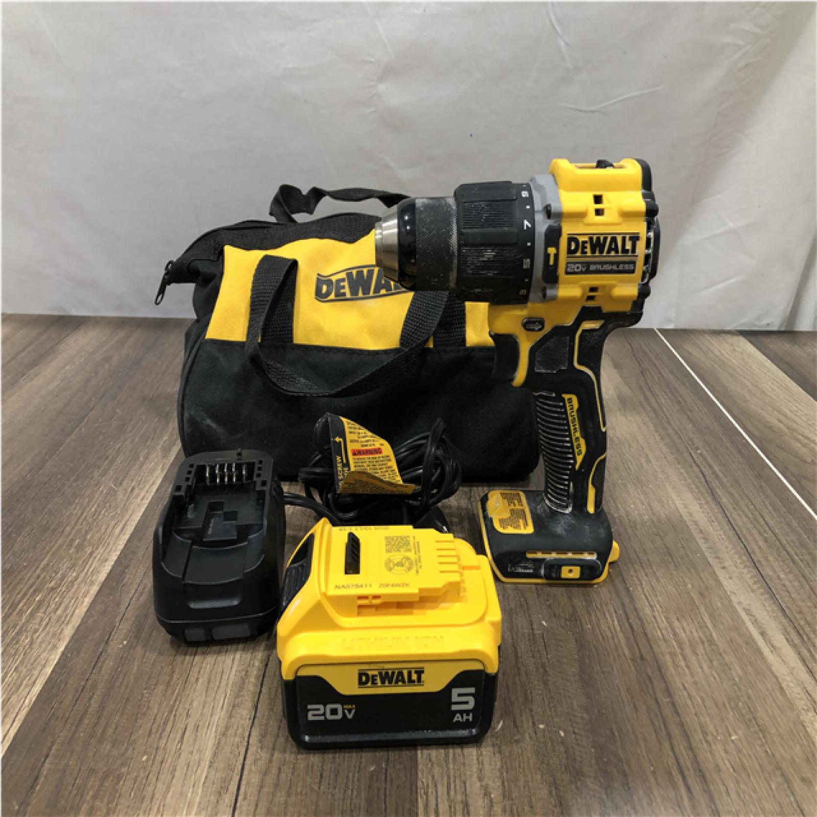 AS-IS DEWALT ATOMIC 20V Lithium-Ion Cordless 1/2 in. Hammer Drill Kit