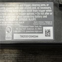 AS-IS RIDGID 18V Brushless Cordless 18-Gauge 2-1/8 in. Brad Nailer (Tool Only)