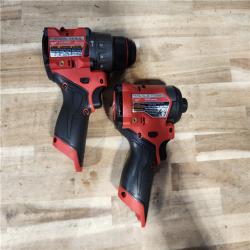 HOUSTON LOCATION - AS-IS Milwaukee  FUEL 12-Volt Lithium-Ion Brushless Cordless Hammer Drill and Impact Driver Combo Kit