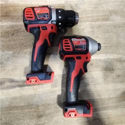 HOUSTON LOCATION - AS-IS Milwaukee 18V Cordless Brushed 2-Tool Drill/Driver and Impact Driver Kit