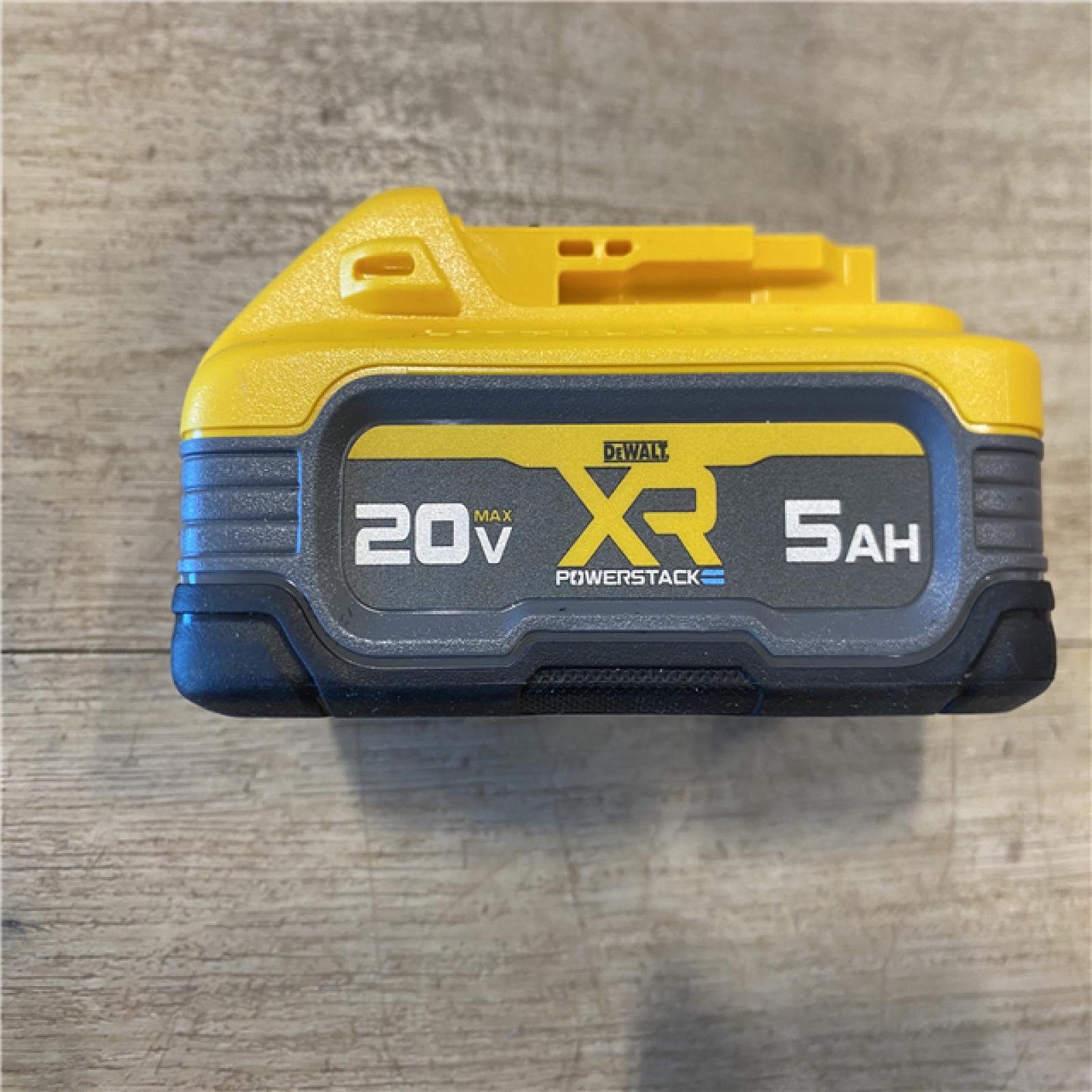 AS-IS DEWALT 20V MAX XR POWERSTACK Lithium-Ion Battery Starter Kit with 5.0Ah and 1.7Ah Batteries and Charger