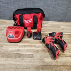 HOUSTON LOCATION - AS - IS Milwaukee 12-Volt Lithium-Ion Brushless Cordless Subcompact Drill and Impact Driver Combo Kit